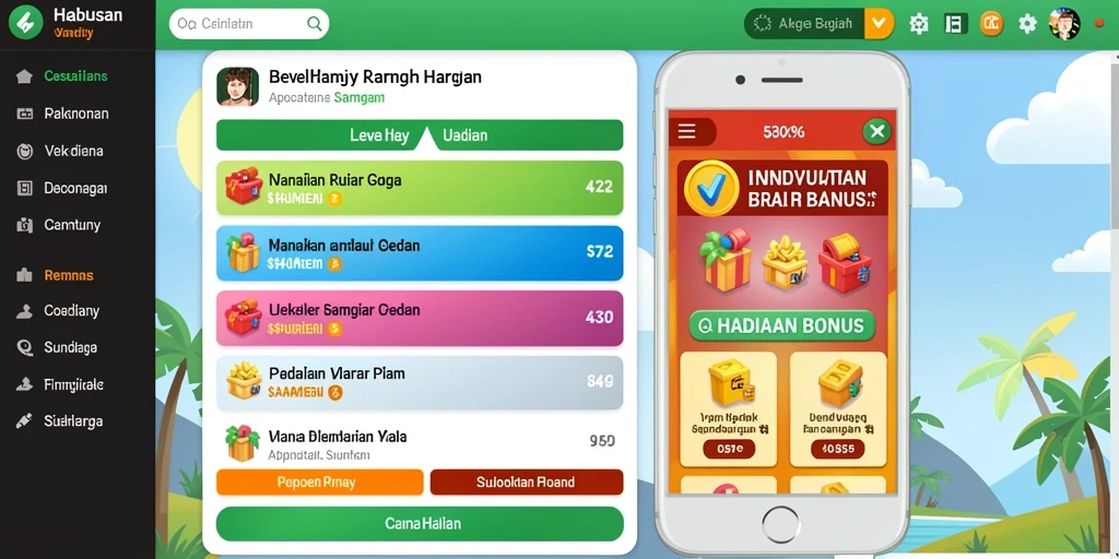 Tantangan dengan level yang semakin sulit.