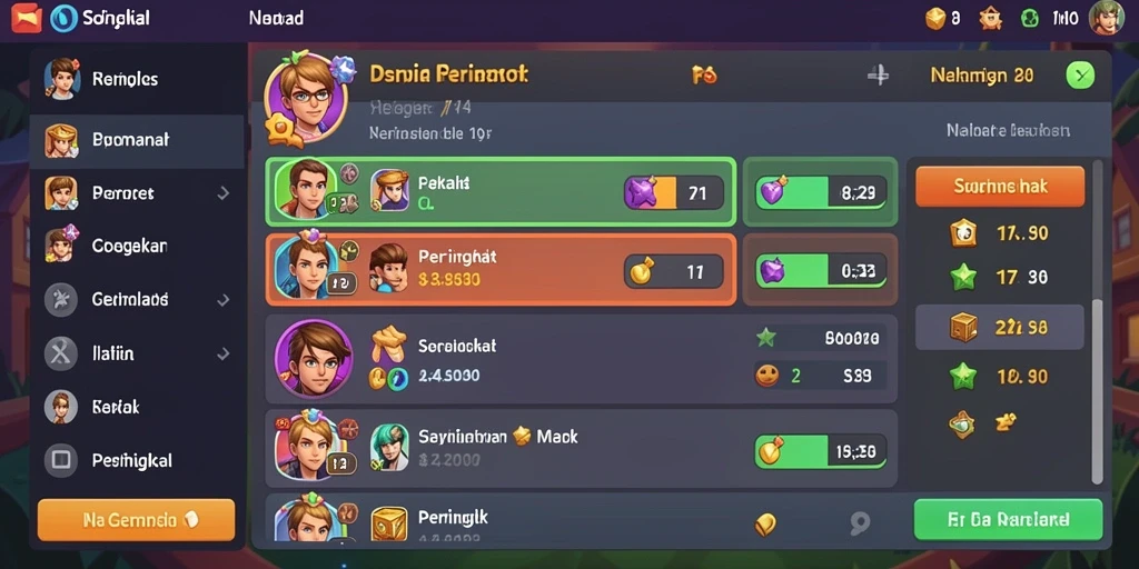 Pengguna sedang bersaing dalam mode multiplayer yang penuh semangat.