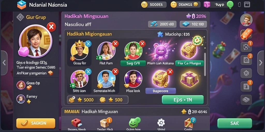 Tangkapan layar menunjukkan karakter baru yang ditambahkan.
